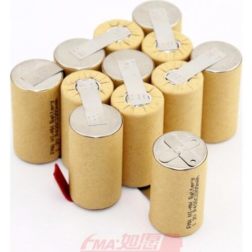 NiMH or Ni-Cd 14.4v 1200 1500 1600 1800 2200 3000mAh Battery DIY for Powertools Handheld Drill Cell 12SN P89
