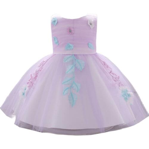 Embroidery Baby Girl Dress Newborn Princess Dresses for Girls First 1st Year Birthday Dress Easter Costume Infant Party Dress