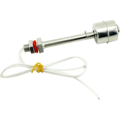 110V 10W 100mm Stainless Steel Float Switch SFS10010 High Precison Fish Tnak Pool liquid Water level Sensor VerticaI Single