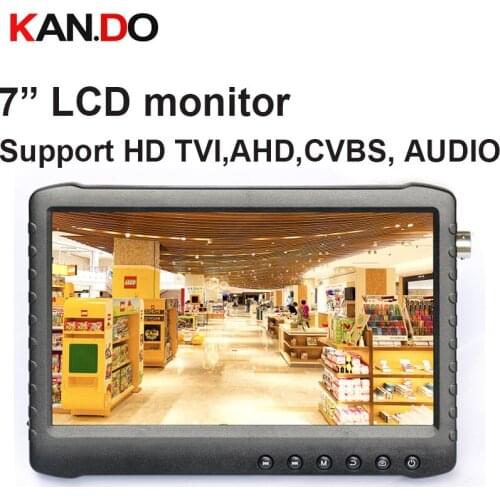 7" HD 1080P Portable DVR Monitor cctv camera display monitor for FHD TVI AHD Analog coaxial input ok 128GB card 7000mAh battery