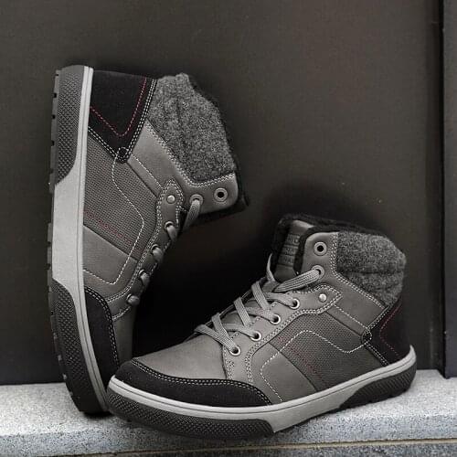 Casual Male Shoe Men Casual Sport Shoes Leather For Mens Sneakers Sports Boots Man Fashion Leisure Mens Shoe 2020 Black