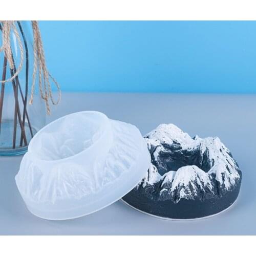 DIY Crafts Crystal Epoxy Resin Mold Small Snow Mountain Ornament Silicone Mould 1XCA
