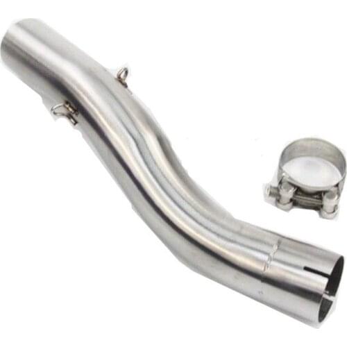 Motorcycle Exhaust Link Pipe Middle Connecting Tubes For 2004-2005 Kawasaki Ninja ZX10R