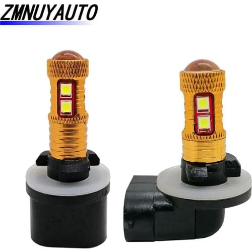 LED H27 880 881 Super Bright White Car Fog Light Replacement Bulbs Daytime Running Lights DRL Lamps Auto 12V