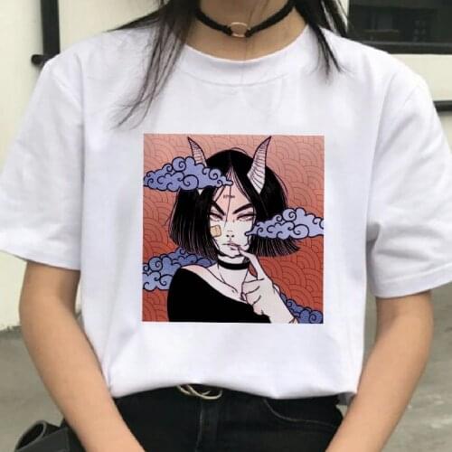 Women Shirts Sleeve T-Shirts Female clothing tops Punk vegan jersey T Shirt Harajuku funny tees vintage jersey Tshirts clothes