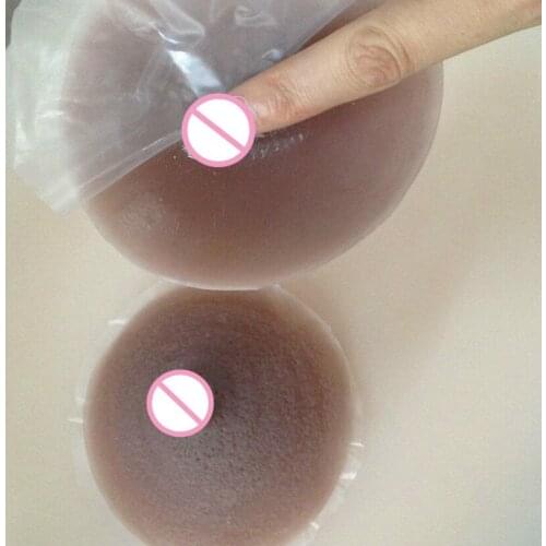 Women Sexy Dedicated Silicone Invisible Chest Paste Fake Nipple Stickers Breast Cancer Awareness Breast Forms Crossdresser