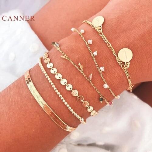 CANNER Mama Love Bracelet 925 sterling silver Bracelet For Women Pulseras Mujer Bracelets Charms Silver Gold Jewelry Armband