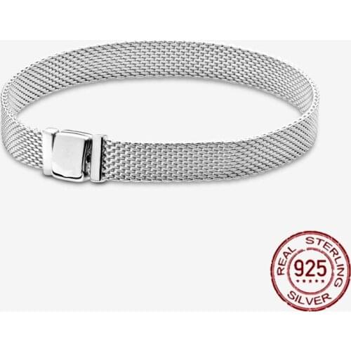 Top Quality 925 Sterling Silver Metropolitan Style Woven Bracelet Friendship Bangles Bracelets For Women Luxury Jewelry