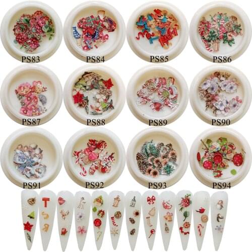 1Jar Mixed-Design Colorful Special Paper Sticker non-adhesive Soft Sticker Flower Christmas Design PS83-94