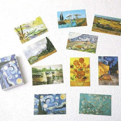 28 Sheets/Set Van Gogh Lomo Card/Greeting Card/Birthday Letter Envelope Gift Card Message Card