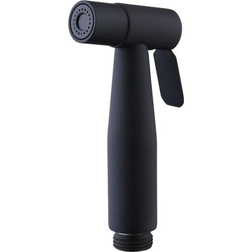 ABSF Nozzle Shower Black Toilet Bidet Hand Sprayer Shower Head Stainless Steel Hygienic Shut Off Sprayer Accessories For Bathroo