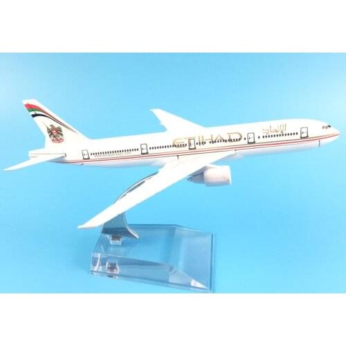 B777 16CM AIR ETIHAD METAL ALLOY MODEL PLANE AIRCRAFT MODEL TOY AIRPLANE BIRTHDAY GIFT COLLECTION