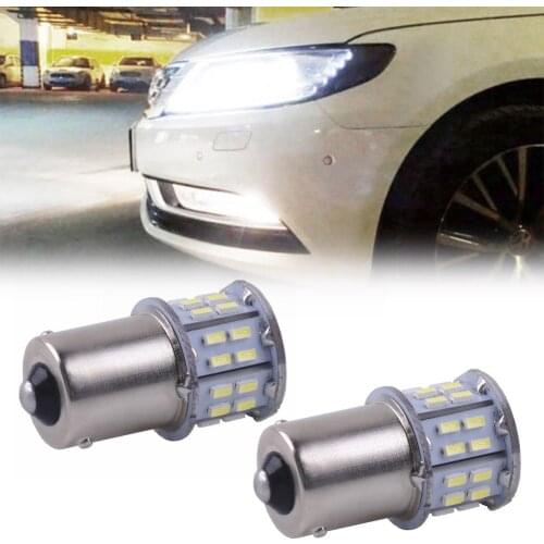 White Car 1156 382 Turn Signal Taillight 50 SMD LED Bulb Light BA15S P21W Universal Car Lighting Bulbs
