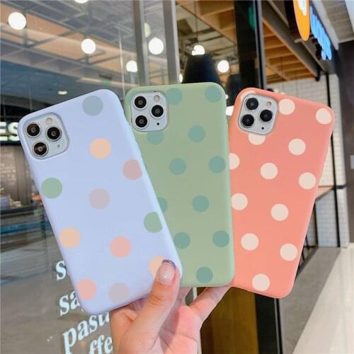 Simple Dot Case For Samsung Galaxy S20 S9 S10 Note 8 9 10 Plus A91 A10 A11 A12 A20E A21S A31 A40 A50 A51 A70 A71 Silicone Cover