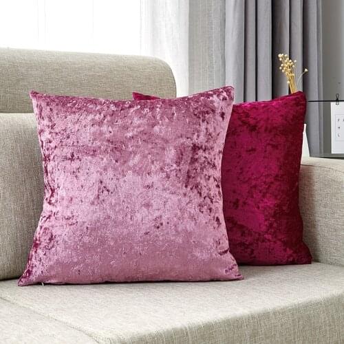 15colors Pillow Cover Velvet Cushion Cover For Living Room Sofa 45*45 Kussenhoes Blue Home Decorative Housse De Coussin