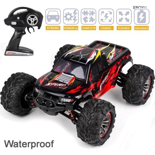 EBOYU 0304 2.4Ghz 1:10 Scale 4WD RC Car 25KM/H High Speed Big Feet Car Off Road Waterproof Monster Remote Control Car RTR Toy