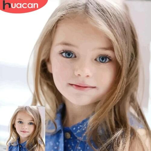 HUACAN Pictures By Number Photo Custom Oil Painting By Numbers Paint Drawing Canvas Coloring Children Family DIY Gift Home Decor