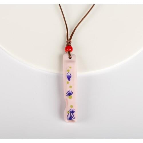 Ceramic Applique Whistle Pendant Gifts For Children #FY425