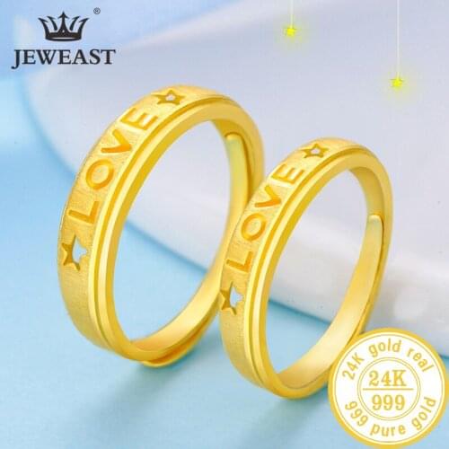 QA 24K Pure Gold Ring Real AU 999 Solid Gold Rings Elegant Shiny Beautiful Upscale Trendy Classic Jewelry Hot Sell New 2020