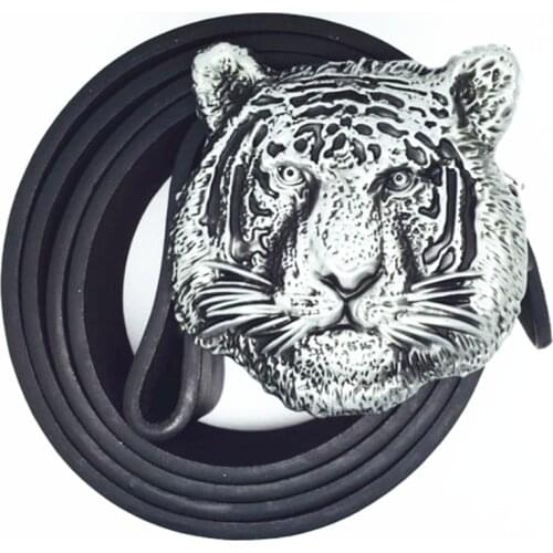 The cowboys of the west belt buckle head PU belt wear-resisting zinc alloy belt buckle 4.0 CM