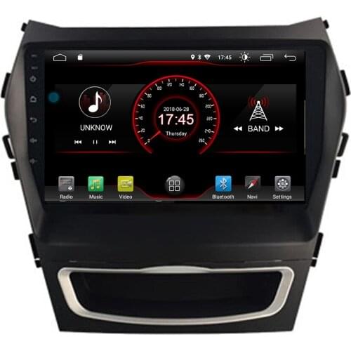 New coming ! Android 9.0 2.5D car dvd For hyundai IX45 Santa fe 2013 -2017 multimedia GPS Radio stereo gps navigation map camera