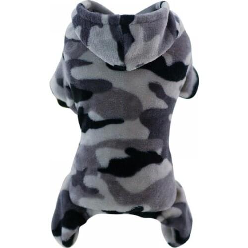 Pet Pet Autumn and Winter Four-legged Camouflage Sweater Dog Jacket French Bulldog Clothing Fleece Jumpsuit 2021 Pet Supply Tool