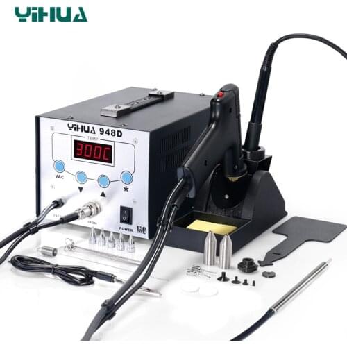 Iron Soldering Station High Frequency Suction Gun With Pen 3 in 1 BGA Rework Station YIHUA 948D