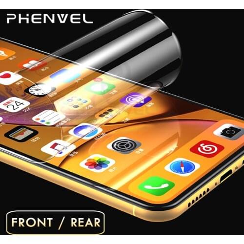 Front + Back hydrogel Protective film for Iphone xr xs max iphone7 8 plus TPU Screen Protector