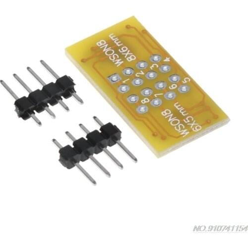 1pc 2 WSON8 To DIP8 Programmer Adapter Board QFN8/DFN8 To DIP8 & WSON8/MLF8 To DIP8 Socket D18 20 Dropshipping