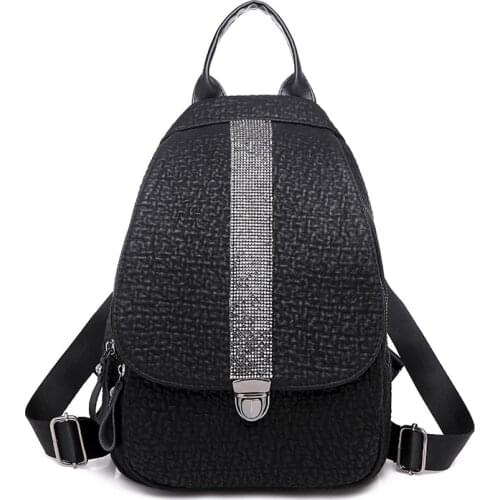Casual Backpack Female Brand Leather Womens Backpack Large Capacity School Bag For Girls Double Zipper Fashion Shoulder Bags