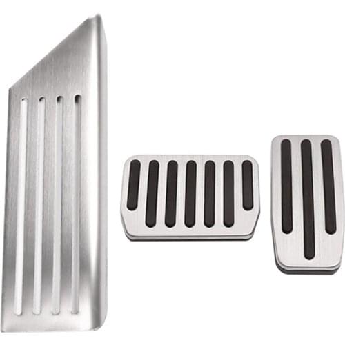 Anti Slip Foot Pedal Pads Aluminum Alloy Accelerator Brake Pedal Cover Dead Pedal Foot Rest for Tesla Model 3 Y 2021