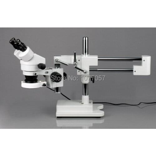 Factory Direct Sale , Brand New 7X -45X Low Power Dual boom stand Microscope / stereo microscope , Well sold In EU , USA