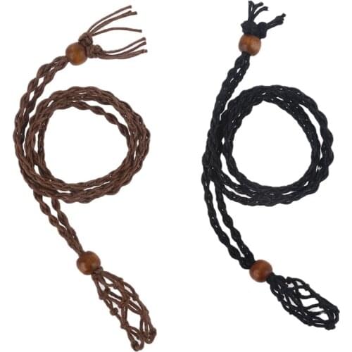 13MC Necklace Cord Empty Stone Holder Raw Stone Replacement Net Bag Adjustable Length DIY Necklace Jewelry Making Accessories