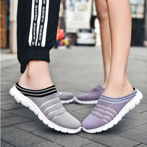 Casual Shoes Men Women Mesh Breathable Lightweight Walking Shoes New Spring Summer Slippers Slides Couple Sandals Big Size