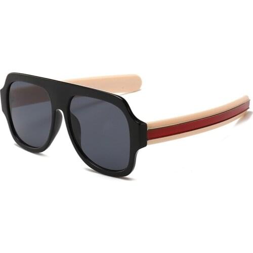 Thick Line Round Sunglasses European and American Street Shot Trendy Luxury Fashionable Modern Sunglasses Luxury Designer