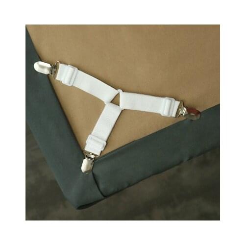 1/4PCS Bed Sheet Elastic Grippers Belt Fastener Bed Sheet Clips Mattress Cover Blankets Holder Home Textiles Organize Gadgets