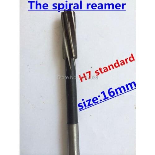 1PCS 16*54*175mm M35 material Containing cobalt Straight Shank Machine Spiral Reamer H7 accuracy