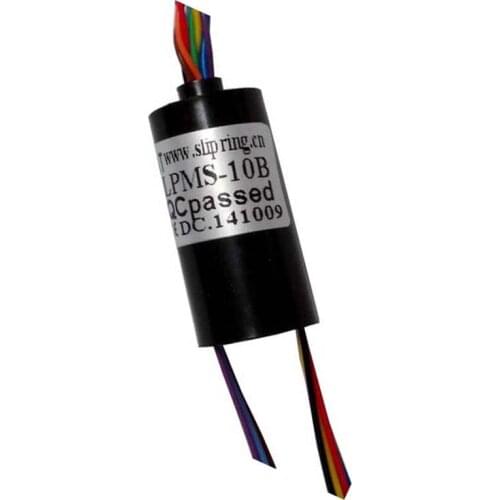 10 Circuits Miniature Slip Ring Precision Assembly ,Long Rotational Life And Silver-Plated Lead Wires For Display Equipment