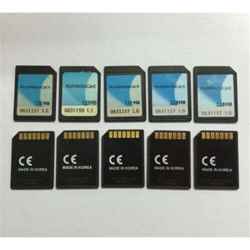 10pcs/lot 7pin MMC card Memory card MultiMedia card 128MB MultiMediaCard Small capacity memory card QD old camera phone printer