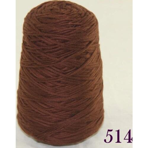 1X400g soft sell high quality 100% cotton hand-woven yarn Chocolate cone 422-514