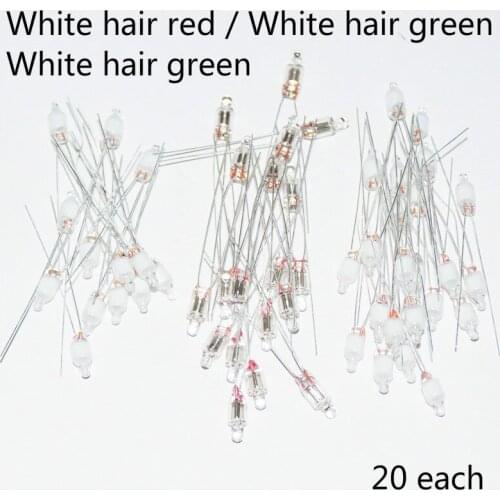 20 bags each Red, blue, and green 4x10mm standard miniature neon light indicator neon light bulb indicator