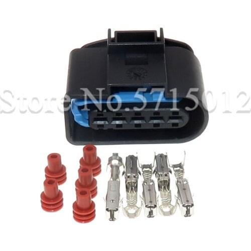 5 Hole 1J0973999A Auto MAF Mass Air Flow Plug Cable Socket For Cars Golf MK4 Beetle TDI ALH 1J0 973 999 A