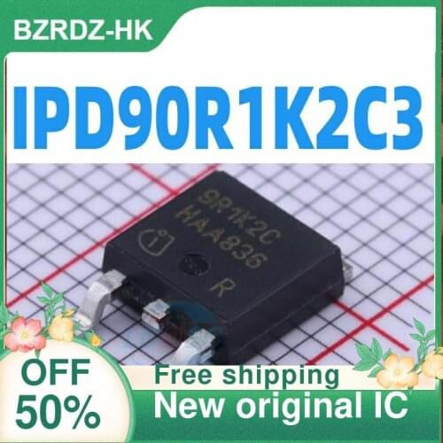 5PCS/lot IPD90R1K2C3 9R1K2C TO-252 900V 5.1A MOS New original IC