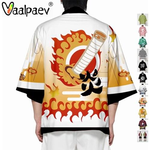 Demon Slayer Cosplay Accessories Anime Swimsuit Action Figure Peripheral Swim Suit Coat Kid Cartoon Bathrobe Summer Jacket Adult