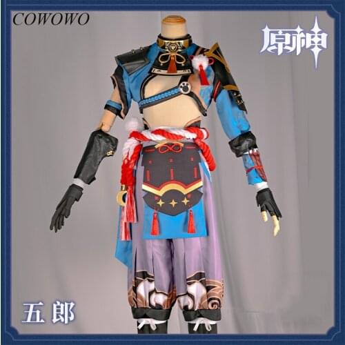 Anime!Genshin Impact Gorou Game Suit Gorgeous Uniform Cosplay Costume Halloween Carnival Party Role Play Outfit For Men S-XL NEW