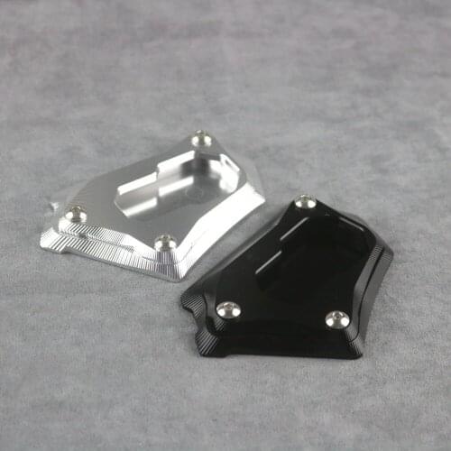 CNC Aluminum Motorcycle Side Stand Plate Kickstand Extension Pad Enlarger For BMW R1200GS 2013 2014