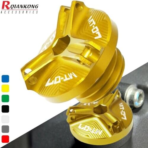 For Yamaha MT-01 MT-03 MT-25 MT-07 Motorcycle Accessories Engine Oil Plug Nut Cup Cover MT 01 03 07 025 mt07 2019 2018 2017 2016