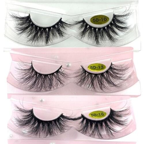 HBZGTLAD 100% mink eyelashes extra length 18-25mm lashes 3D eyelashes Big dramatic volumn eyelashes Crisscross false eyelash