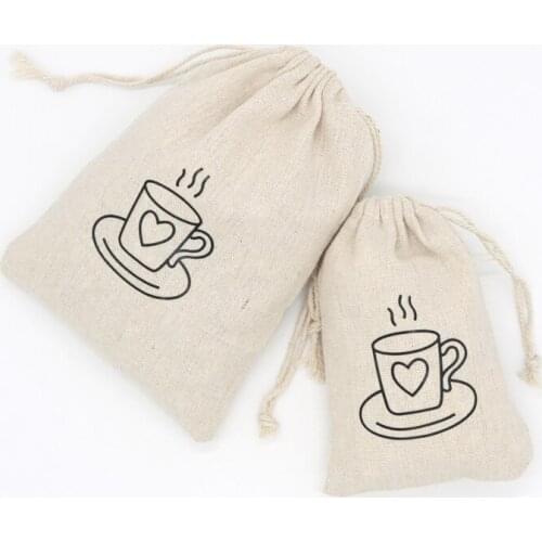 Cotton Canvas Bag 10x14cm 13x18cm 15x20cm 1pcs Dried Fruit Package Jewelry Bag with Drawstrings Fabric Cotton Muslin Pouch