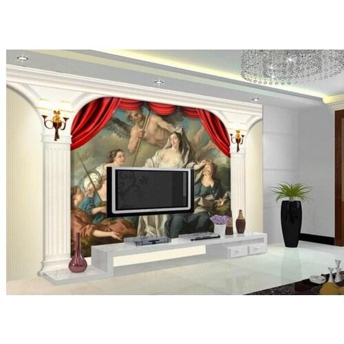 Customized 3d photo wallpaper 3d wall mural Hd cartoon animation plane wall painting in the background 3d living room wallpaper